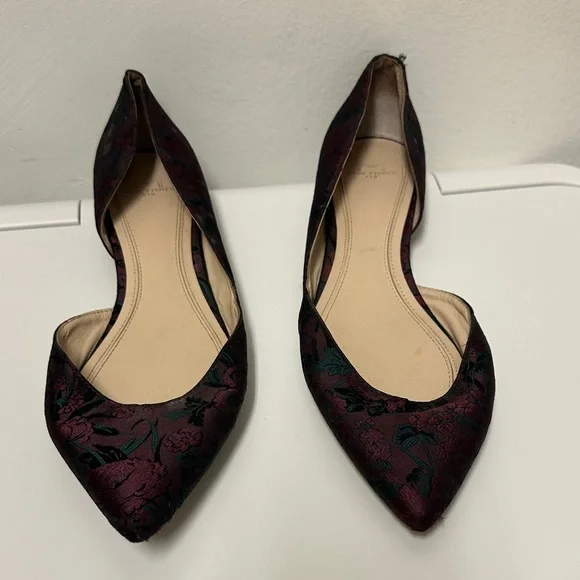 Marc Fisher Black and Burgundy Flats Pre-Owned Size : 8 - Picture 4 of 8